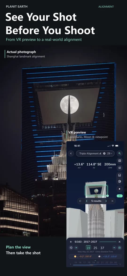 The VR viewfinder running in a browser tab